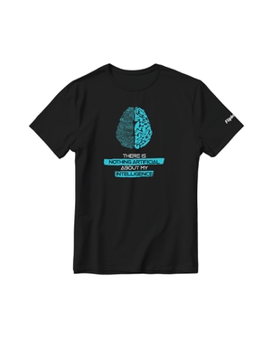 AI Brain Round neck T-Shirt-Black